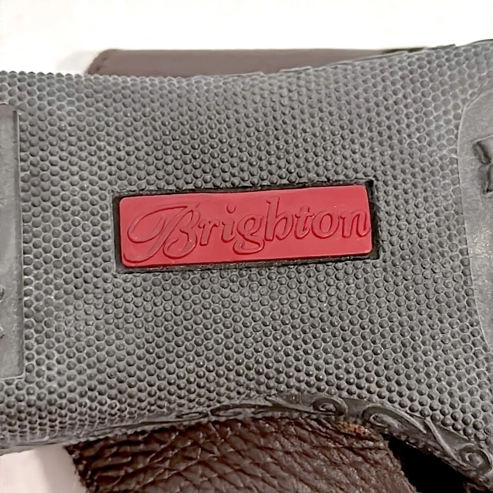 Brighton Vicky Genuine Leather Buckle Accent brown size 8